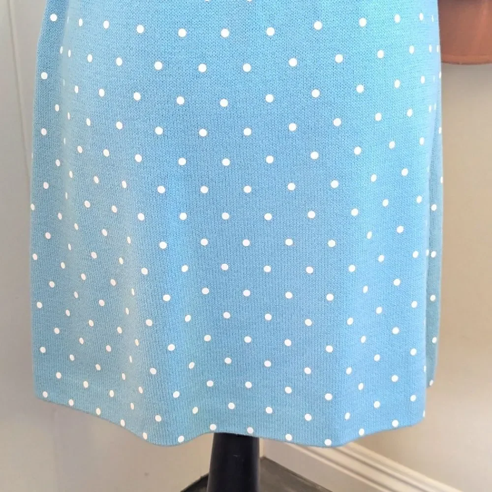 St. John Collection 6 Dot Skirt Maximalist Retro Glam Quiet Luxury Playful Chic - Picture 7 of 8